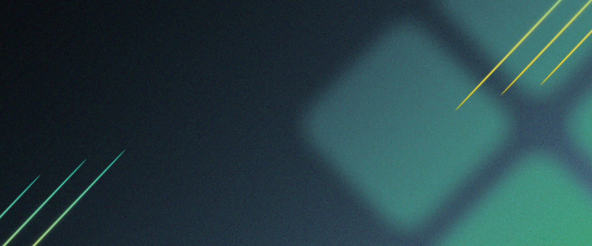 Abstract geometric design with diagonal lines and soft green and blue gradients, capturing the dynamic spirit of Spryker EXCITE 2024.